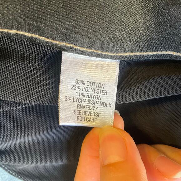 Croft & Barrow Women Denim Skinny Jeggings size 16 Blue Mid Rise Stretch Pull On - Picture 9 of 11